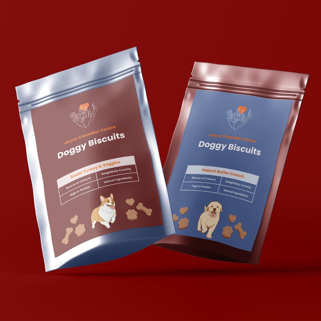 JCC Dog biscuit packaging design mockup